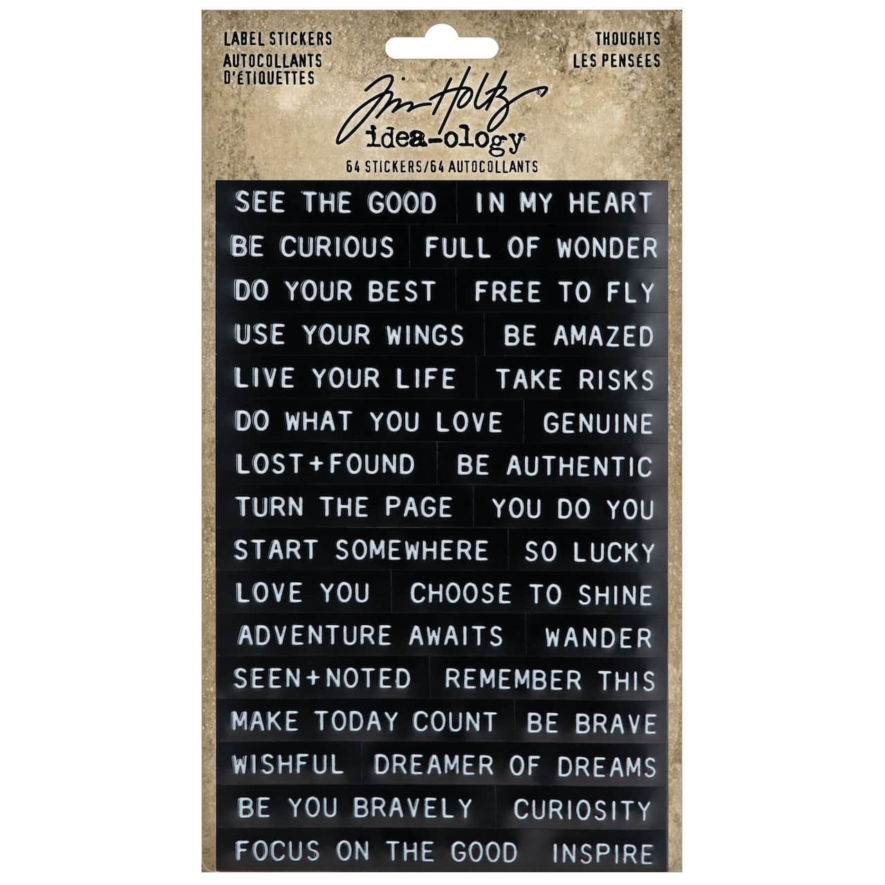 Tim Holtz® Idea-Ology® Sentiments Label Stickers